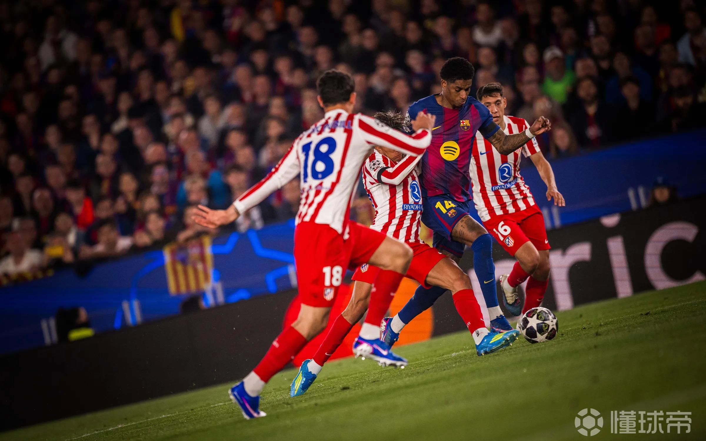 巴萨官网谈不敌马竞：落后2球并非出局，拉什福德曾帮曼联逆转巴黎